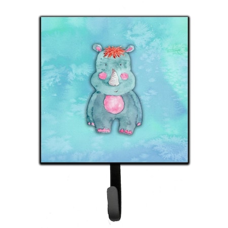 Carolines Treasures Rhinoceros Watercolor Leash or Key Holder BB7381SH4